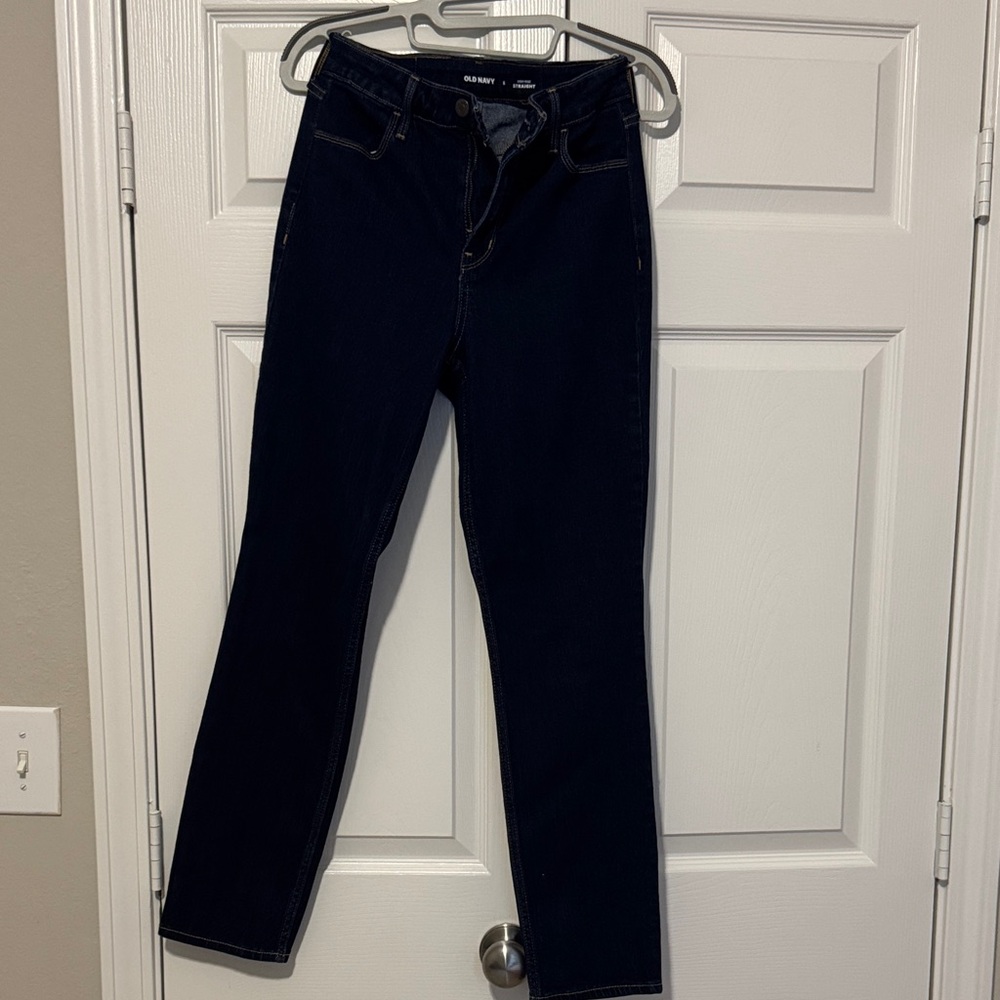 Women's Deep Blue Straight Jeans